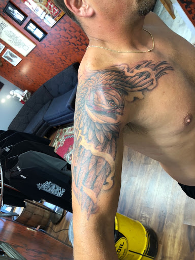 Explore cool chest tattoo ideas for guys, creative tattoo ideas in Des Moines, available at Skin Kitchen Tattoo