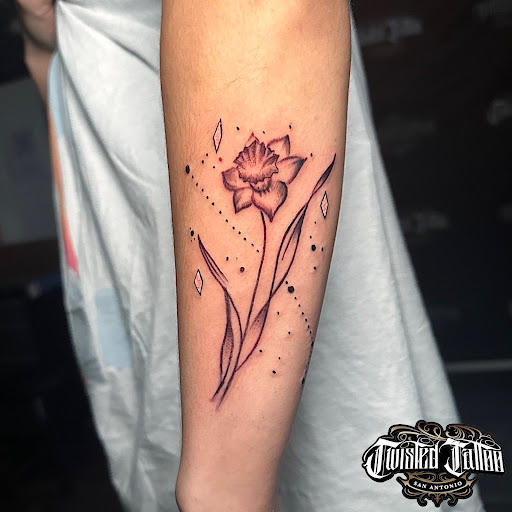 Explore car part tattoo ideas, creative tattoo ideas in San Antonio, available at Twisted Tattoo