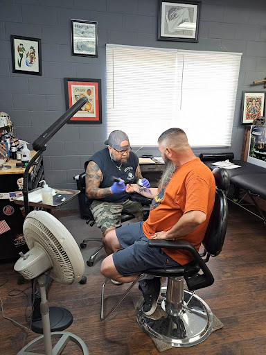 Explore barber tattoo ideas, creative tattoo ideas in East Dublin, available at Georgia Boyz Ink Works