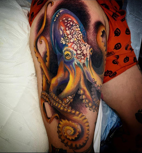 Explore upper back tattoo ideas for guys, creative tattoo ideas in El Sobrante, available at True Ambition Art Company