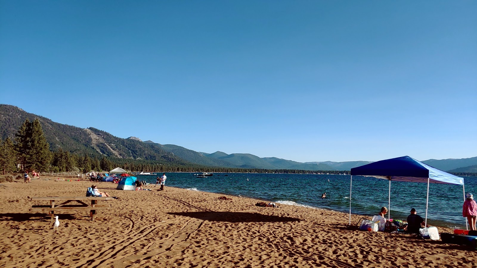 Photo of Nevada Beach and the settlement