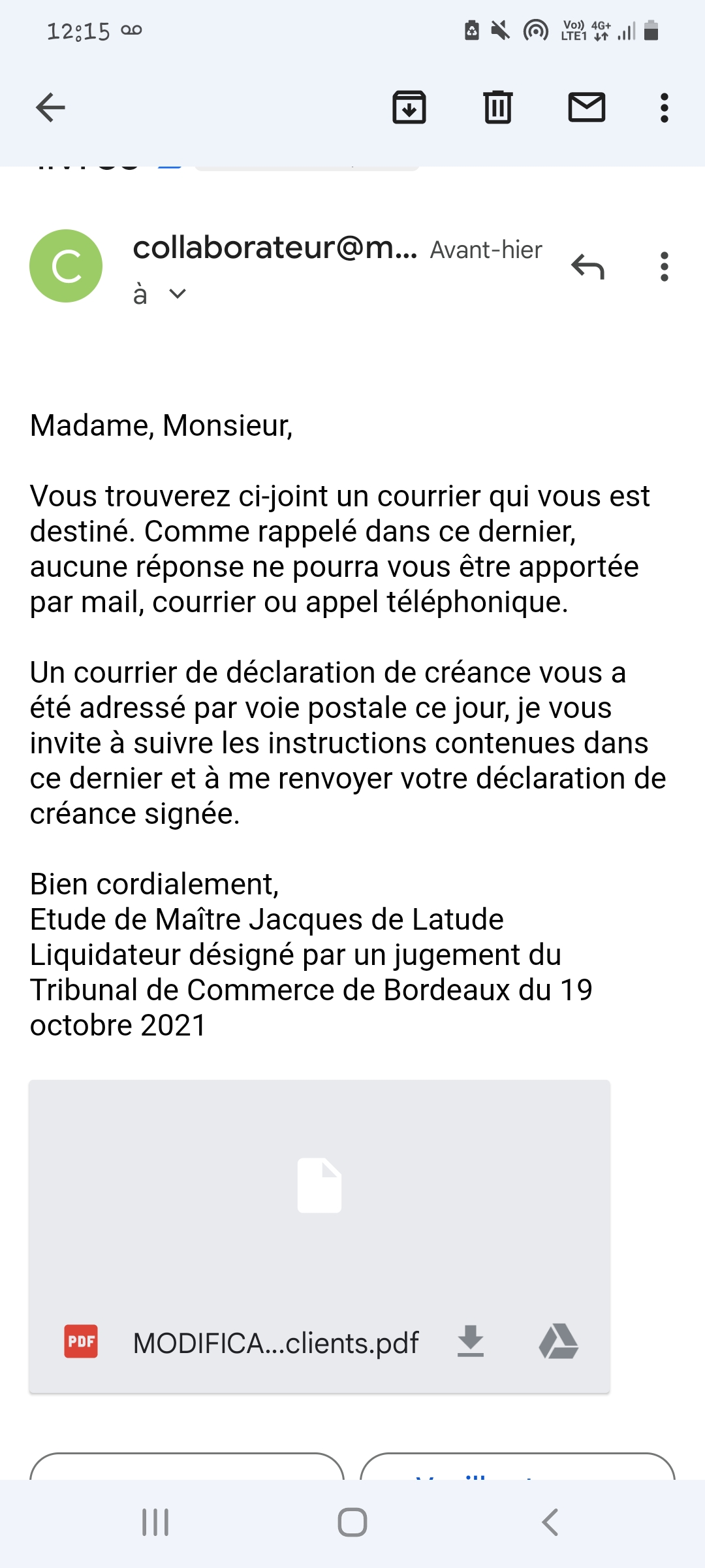 Photo n° 1 de l'avis de Induma.E fait le 28/10/2021 à 10:16