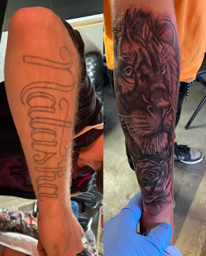 Explore chin tattoo ideas, creative tattoo ideas in Warsaw, available at Empire Ink