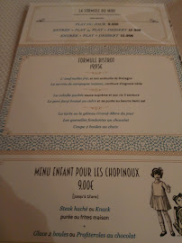 Restaurant La Chope à Rennes - menu / carte