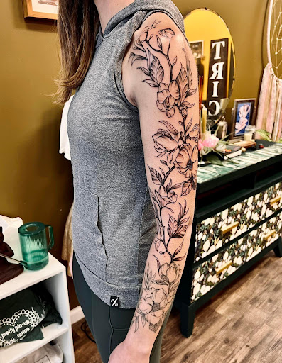Explore tattoo ideas for forearm, creative tattoo ideas in Batavia, available at The Pretty Pin-Up Tattoo Parlor