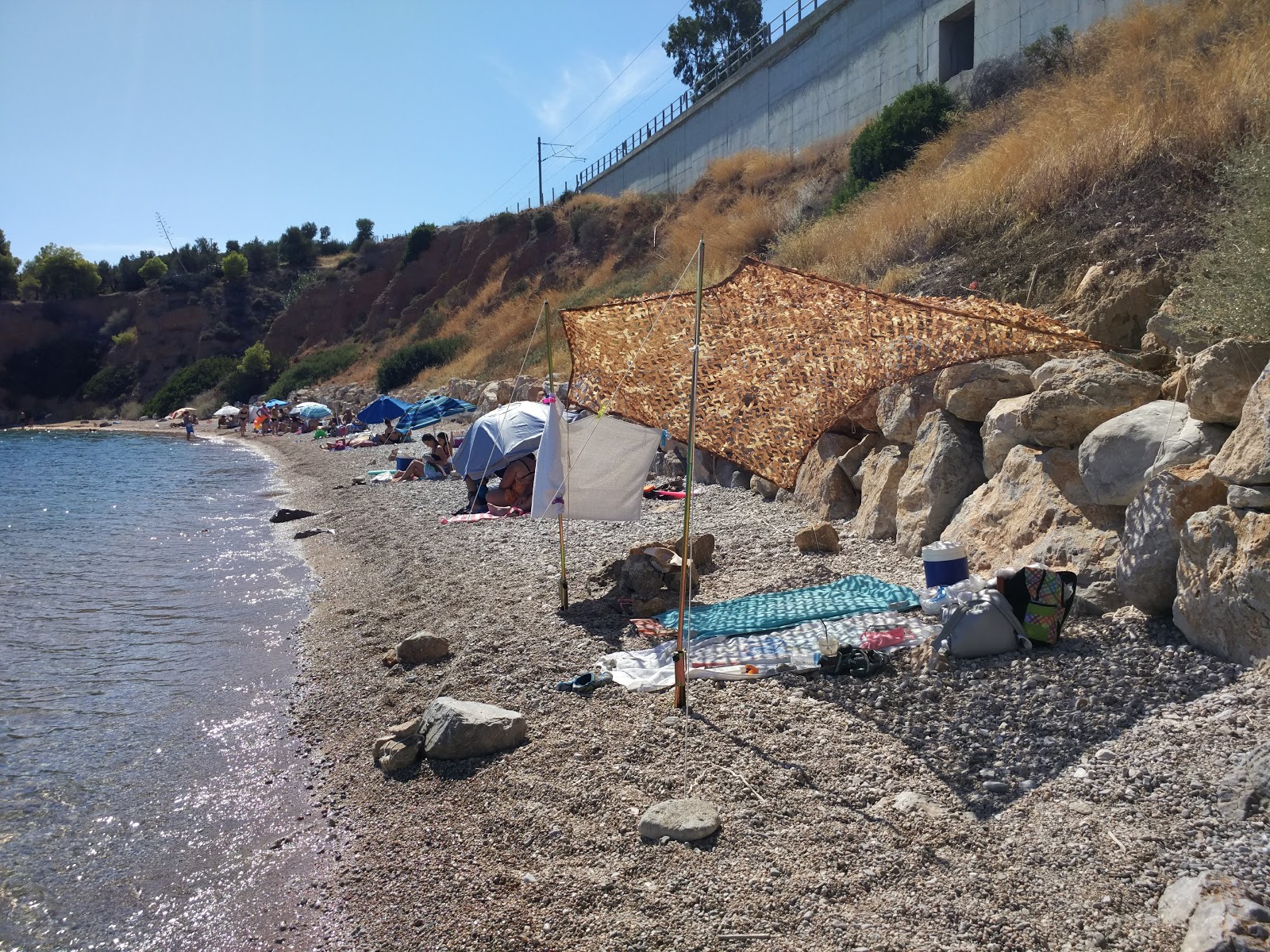 Vardaris 3rd beach的照片 具有非常干净级别的清洁度