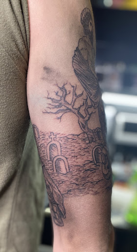 Explore black mens tattoo ideas, creative tattoo ideas in Bethlehem, available at Valley Of Shadows