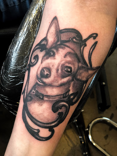 Explore pentagram tattoo ideas, creative tattoo ideas in Phoenix, available at Revival Art Collective