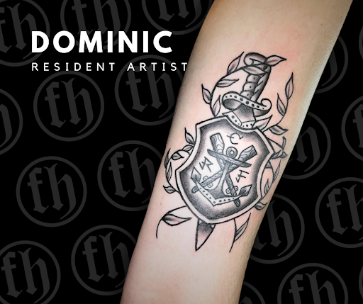 Explore outdoorsman tattoo ideas, creative tattoo ideas in Kissimmee, available at Fallen Heroes Tattoo & Piercing (Florida)