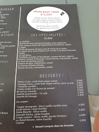Restaurant français L'Oustaou à Besse-et-Saint-Anastaise (le menu)