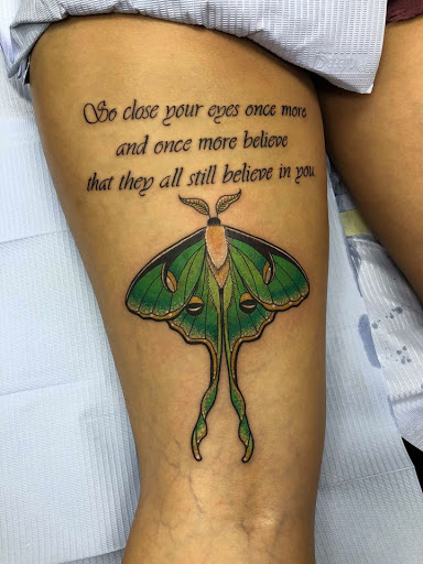 Explore north star tattoo ideas, creative tattoo ideas in Saint Petersburg, available at Lucky You Tattoo