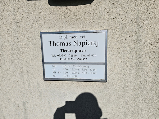 Tierarztpraxis Dipl. med. vet. Thomas Napieraj unter Wandlitz, 