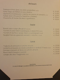 Menu du Osteria Antico Borgo à Modena