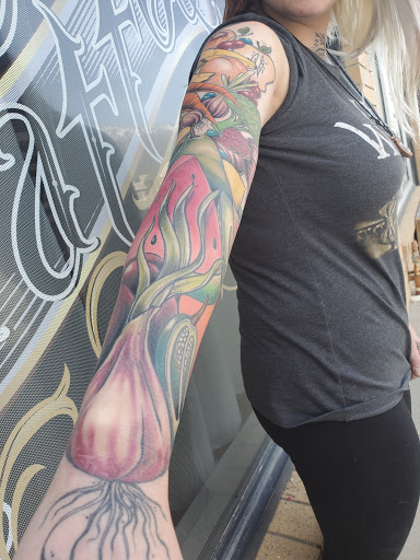 Explore samurai tattoo sleeve ideas, creative tattoo ideas in Orem, available at Hearts and Hands Tattoo and Piercing