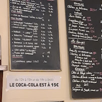 Restaurant Le Gavroche Bar à vins à Paris (le menu)