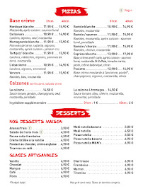 Carte du Sushi’K Pizza à Seyssinet-Pariset