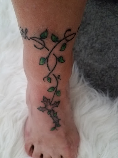 Explore ideas for ankle tattoos, creative tattoo ideas in Charlotte, available at Tattoo Bills Charlotte