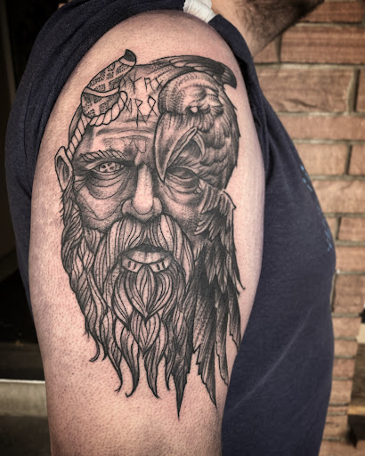 Explore marathon running tattoo ideas, creative tattoo ideas in Golden, available at Allegoric Art