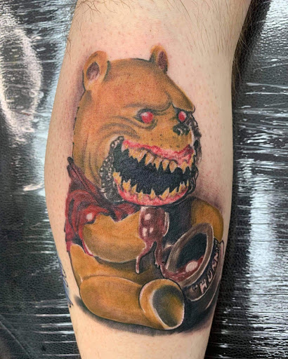 Explore tractor tattoos ideas, creative tattoo ideas in Shelbyville, available at Stage Left Tattoo and Piercing
