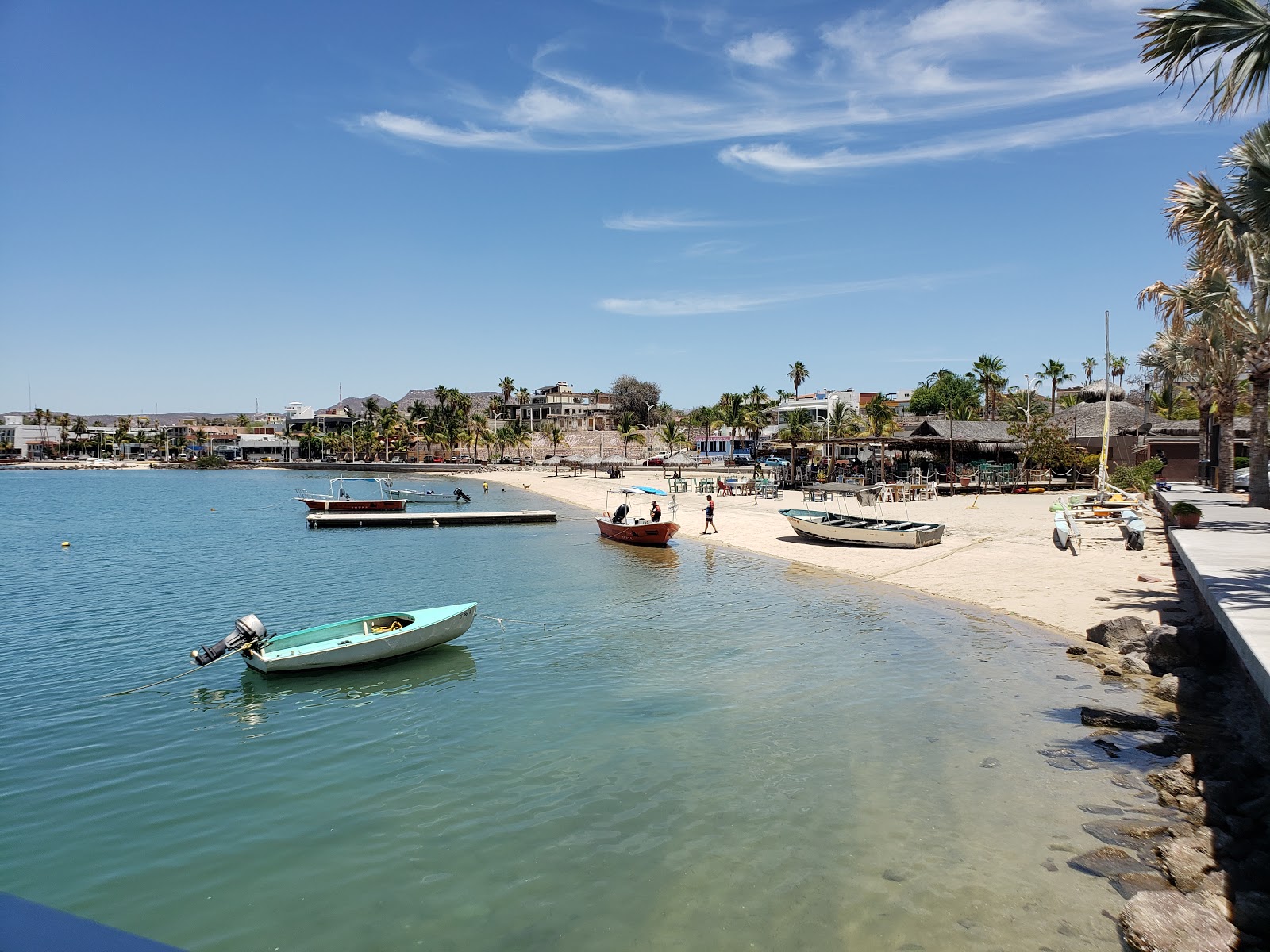 Fotografija Playa Malecon La Paz z turkizna čista voda površino