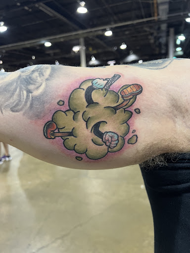 Explore lucky tattoo ideas, creative tattoo ideas in Danville, available at BarbedWire Ink Tattoos