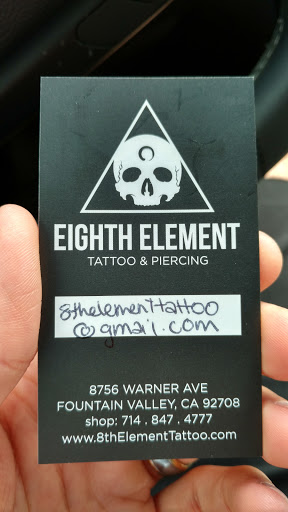 Tattoo Shop «8th Element Tattoo», reviews and photos, 8756 Warner Ave, Fountain Valley, CA 92708, USA