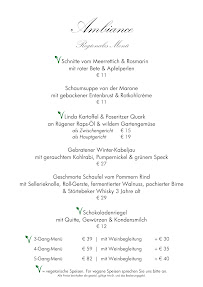 Restaurant Ambiance im Romantik ROEWERS Privathotel à Sellin menu