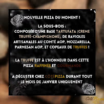Menu du Côté Pizza à Belleville-en-Beaujolais