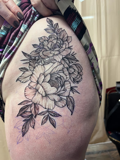 Explore shoe tattoo ideas, creative tattoo ideas in Roanoke, available at Saint Cecilias Art Studio