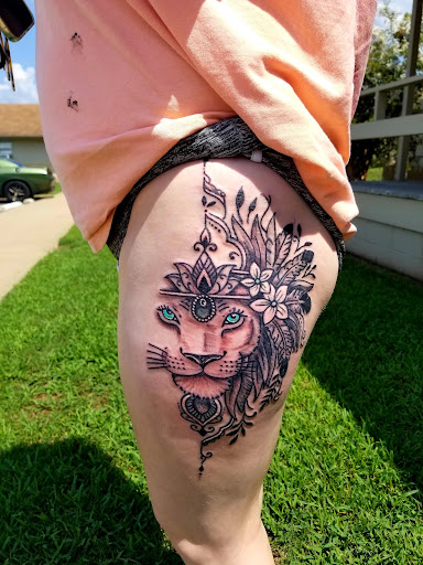 Explore cookie monster tattoo ideas, creative tattoo ideas in Conway, available at Primal Urge Tattoos