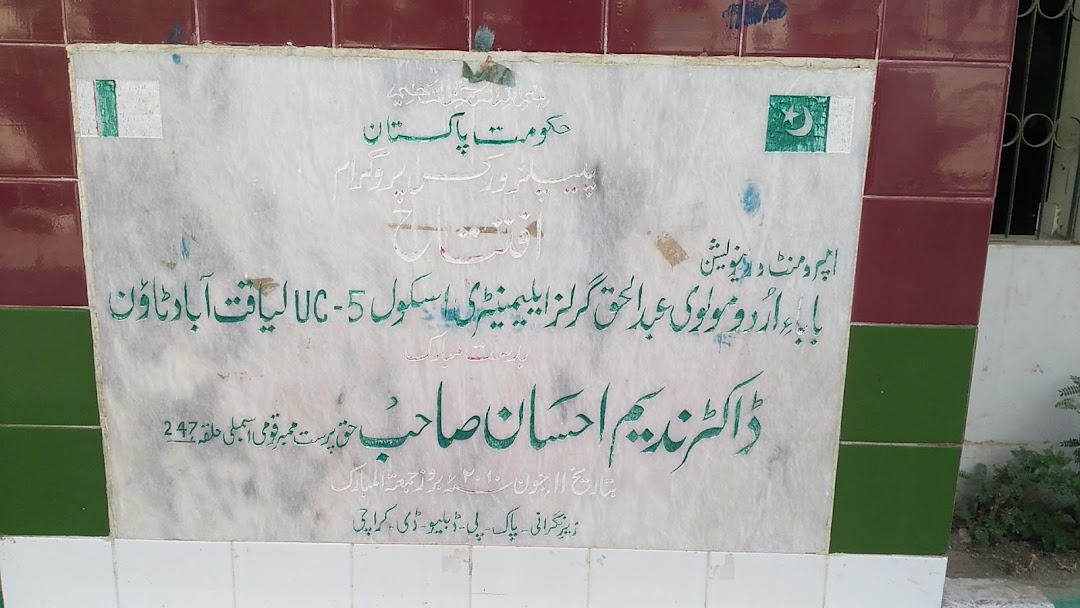 Baba-e-Urdu Molvi Abdul Haq Boys & Girls Elementary School
