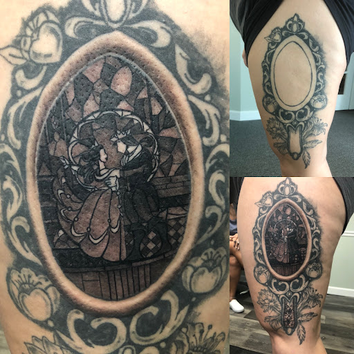 Explore sexual tattoo ideas, creative tattoo ideas in Englewood, available at Point of Entry Tattoo