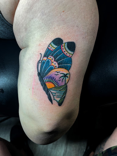 Explore nautical compass tattoo ideas, creative tattoo ideas in Gadsden, available at Sacred Art Tattoo Company