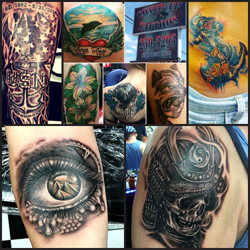 Explore elephant head tattoo ideas, creative tattoo ideas in Jacksonville, available at Cover Up Tattoos