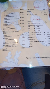 Restaurant italien La Trattoria del Campo à Rome (le menu)