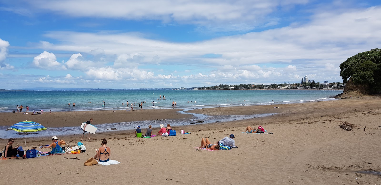 Φωτογραφία του Castor Bay Beach με φωτεινή άμμος επιφάνεια