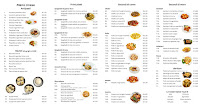Menu / carte de Paradiso à Desio