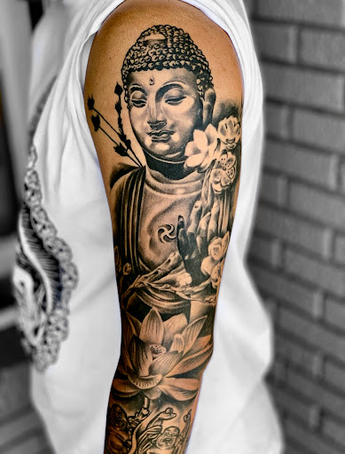Explore silver lining tattoo ideas, creative tattoo ideas in Amarillo, available at The Studio