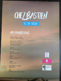 Chez Bastien à Saint-Jean-de-Monts menu