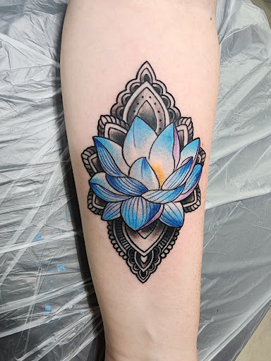 Explore half sleeve memorial tattoo ideas, creative tattoo ideas in Schaumburg, available at Atmosphere Tattoo Gallery - Schaumburg