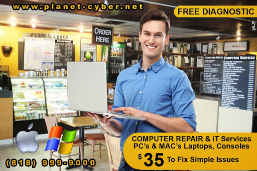 Computer Repair Service «Planet Cyber - Computer Repair, Internet Cafe, Web Design», reviews and photos, 6911 Topanga Canyon Blvd #103, Canoga Park, CA 91303, USA