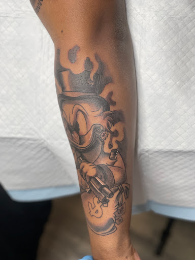 Explore death metal tattoo ideas, creative tattoo ideas in Goose Creek, available at Red Kirin Tattoo