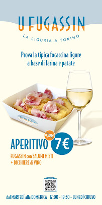 Menu du U Fugassin - Street Food Piemontese - Ligure a Torino à Turin