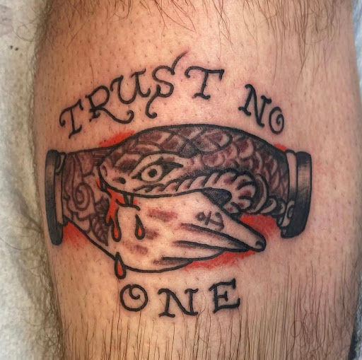 Explore small music tattoo ideas, creative tattoo ideas in Mobile, available at Old Familiar Tattoo Company