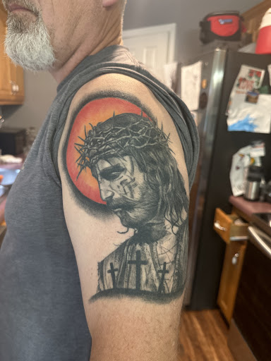 Explore stick and poke tattoos ideas, creative tattoo ideas in Fairview, available at Ink Angel Studios