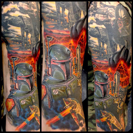Explore universe tattoo ideas, creative tattoo ideas in Murfreesboro, available at Absolute Ink Tattoo & Piercing