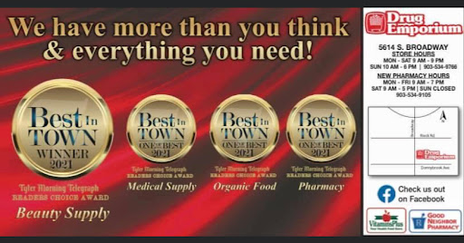 Pharmacy «Drug Emporium # 284», reviews and photos, 5614 S Broadway Ave, Tyler, TX 75703, USA