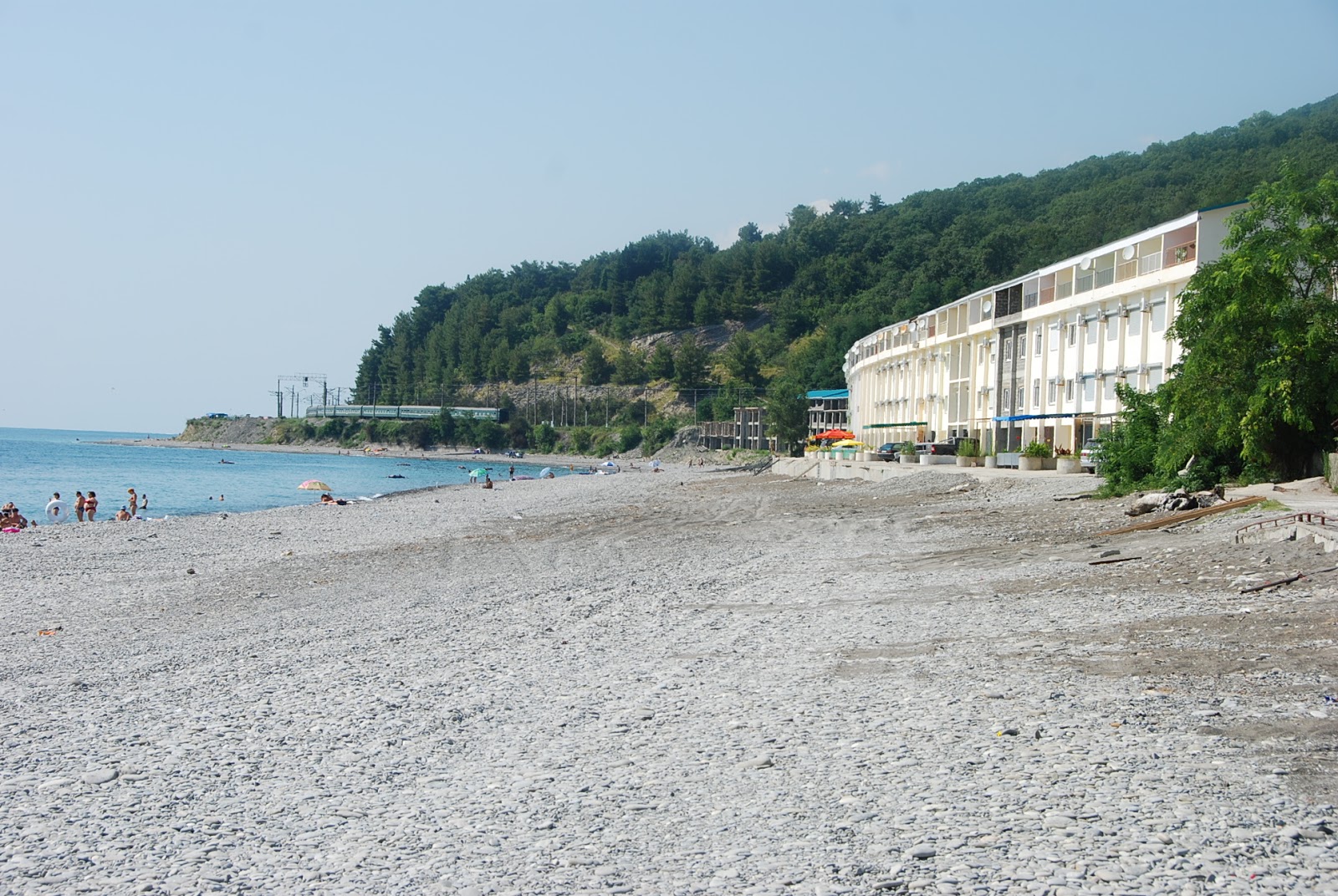 Foto van Volkonka beach en de nederzetting