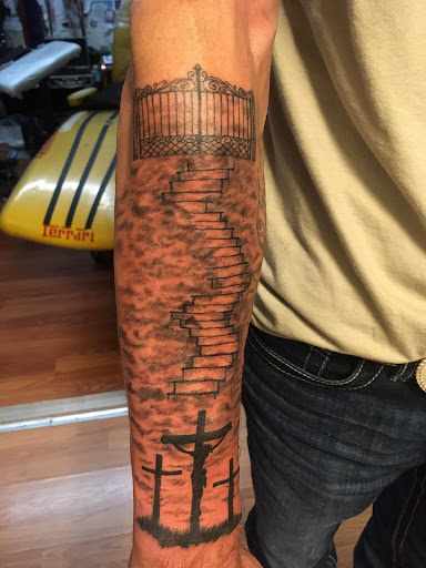 Explore thigh/butt tattoo ideas, creative tattoo ideas in Jonesboro, available at Immortal Ink