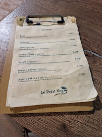 Restaurant végétalien Le Petit Veg à Paris (la carte)